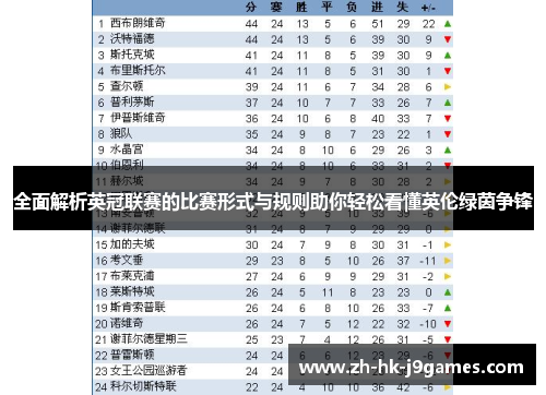 全面解析英冠联赛的比赛形式与规则助你轻松看懂英伦绿茵争锋